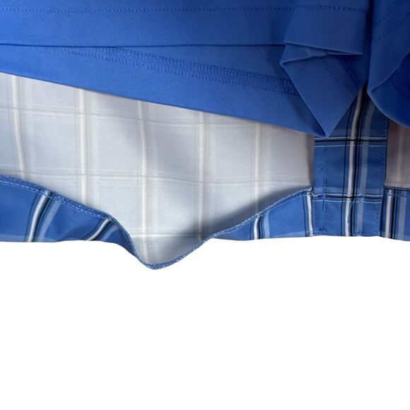 Izod XFG Golf Blue Black White Plaid Stretch Women's size 12 Skort Skirt - Picture 3 of 8